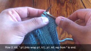 How To Knit The OpenWork Ladder Stitch [upl. by Nellda]