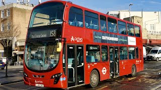 London Bus Route 158  Chingford Mount to Stratford  Subtitles [upl. by Ahsieket]