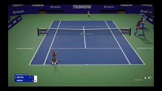 Tiebreak 2024 PC Career Badosa US Open Keys Haddad Osaka Kostyuk Early Access 6 Expert difficulty [upl. by Adidnere]