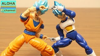 DRAGON BALL STOP MOTION FUSION SUPER SAIYAN GOD SUPER SAIYAN GOGETA FIGURERISE STANDARD PLASTICMODEL [upl. by Ennovy925]