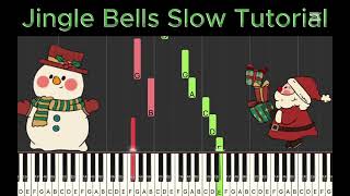 Synthesia piano slow tutorial  Jingle Bells [upl. by Bowes]