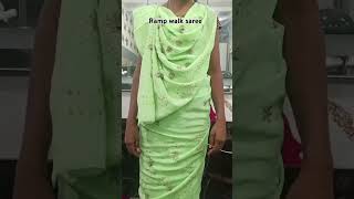 Ramp walk saree comment for full video 💗 saree  subscribeformore [upl. by Alamap]