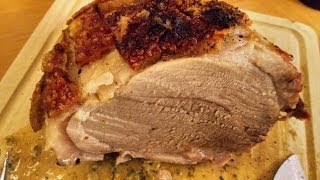 Schweinebraten Krustenbraten Rezept saftig zart knusprig lecker [upl. by Chipman]