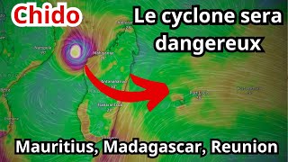 Le cyclone Chido se dirige vers Maurice  Météo de lÎle Maurice 3 décembre 2024 [upl. by Nirtak]