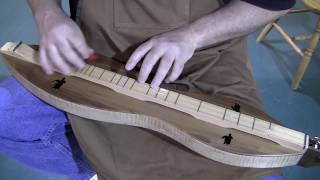 Handmade Folkcraft® Instruments Mountain Dulcimer Walnut Back Maple Sides Walnut Top [upl. by Nivac]