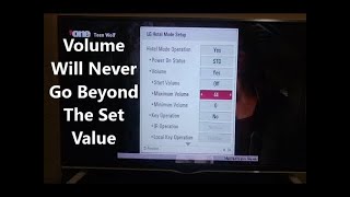 How To Limit The Maximum Volume On LG TV [upl. by Aekerly]