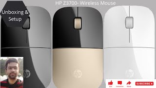 Unboxing HP Z3700 wireless mouse  No Click Sound MOUSE  Wonderful [upl. by Silber]