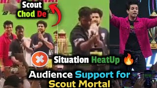 Scout caught HATER Live 🚨 Samay Stops Scout 😱 MORTAL SCOUT Chants [upl. by Enilrae558]