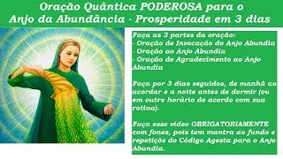 Oração Quântica PODEROSA para o Anjo da Abundância  PROSPERIDADE EM 3 DIAS [upl. by Conte]