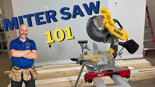 How To Use A Miter Saw  DIY For Beginners [upl. by Meehsar]