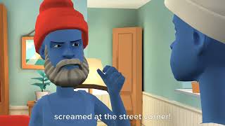 Grouchy Smurf Screams in the street cornerGrounded [upl. by Enitsahc]