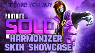 Harmonizer Skin showcase FORTNITE SOLO Top 2 10 kills BEFORE YOU BUY [upl. by Bazar]