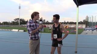 Australian All Schools Track and Field Interview with Luke Graves [upl. by Enirual564]