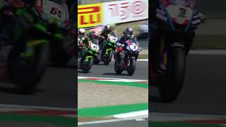 A FRANTIC opening lap 😮  2022 GBRWorldSBK 🇬🇧 [upl. by Gracie]