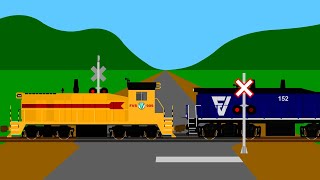 Elephant Style Switchers at a Rural Crossing OG Remake 42 [upl. by Alleuqahs]