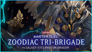 Zoodiac TriBrigade vs GalaxyEyes Photon Dragon  YuGiOh  Master Duel [upl. by Adyaj]