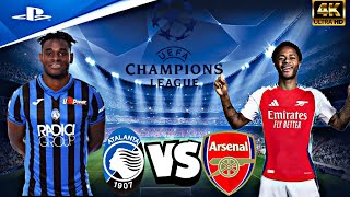 Atalanta Vs Arsenal  UEFA Chempions League 2425 Full Match  eFootball Pes 2025  Ps5 4K [upl. by Ietta]