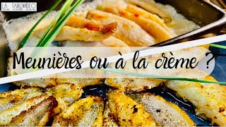 Mes recettes de filets de perche meunières et à la crème [upl. by Namajneb]