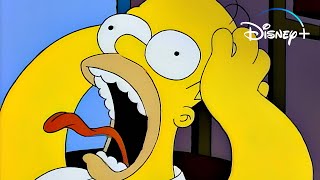 Just 30 Seconds of Homer Freaking Out in The Simpsons’ quotTreehouse of Horrorquot  Disney [upl. by Ennairrac443]