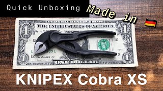 KNIPEX Cobra XS Quick Unboxing [upl. by Remlap]