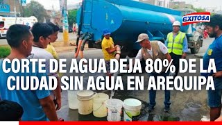 🔴🔵Arequipa Por lluvias intensas el 80 de pobladores se queda sin agua [upl. by Alexandrina]