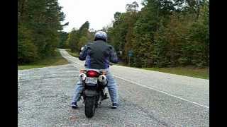 2002 BMW F650GS Stock Exhaust Test [upl. by Mossberg]