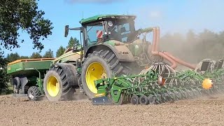 John deere 8rx8r 410 BodenbearbeitungRapsaussaat Amazone Avant 60022Kerner Komet [upl. by Carpet730]