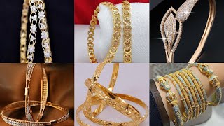 Gold bangles design 2024  Beautiful gold bangles designs  Sone ki Choriyan  trendylightweight [upl. by Anerdna466]