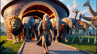 Noahs Ark Bible Stories for Kids  Fun Animation amp Life Lessons 🌈🐘🕊️ [upl. by Hayton962]