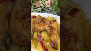 Pollo al horno con Patatas y Verduras 😋👍 BRUTAL shorts reels [upl. by Warms926]