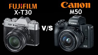 Fujifilm XT30 VS Canon M50  Quick Camera comparison [upl. by Shivers]