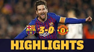 BARÇA 30 MANCHESTER UNITED  Match highlights [upl. by Sidnal]