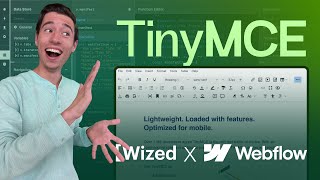 TinyMCE in Wized amp Webflow Dynamic Rich Text Editor  100 Low Code [upl. by Popelka521]