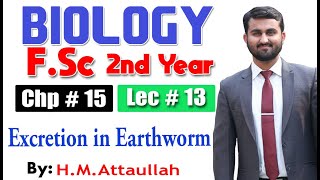 Excretion in Earthworm  Chapter 15  2nd year Biology  Lec  13 [upl. by Nanni758]