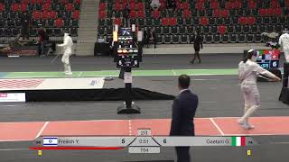 2024 385 T64 25 M E Individual Bern SUI WC RED FREILICH ISR vs GAETANI ITA [upl. by Ainekahs]