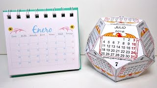 Cómo hacer tu propio calendario Parte 1  Calendarios de Escritorio 2021  MundoParty [upl. by Hcire747]