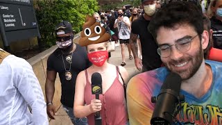 GUN GIRL ACCIDENTALLY STARTS BLM RALLY AT UCF [upl. by Annasoh686]