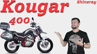 SHINERAY KOUGAR 400cc moto para quebradeira pequenas e médias viagens [upl. by Nilsoj]