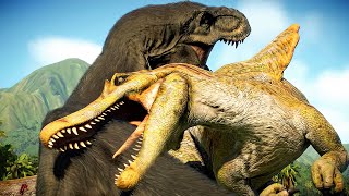 Spinosaurus VS T rex Who Would Win [upl. by Adolphus]