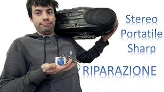 Riparazione Stereo Portatile  lalimentatore sfondato [upl. by Omocaig]