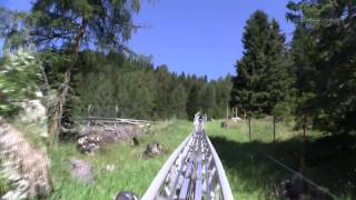 Gardonè Alpine Coaster onride video Ski Center Latemar Predazzo Italy [upl. by Vyky]