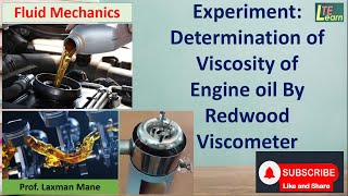 Redwood Viscometer Experiment  Viscosity of Engine Oil Using Redwood Viscometer  Fluid Mechanics [upl. by Nnylyak544]