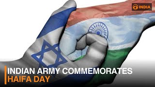 Indian Army commemorates Haifa Day  DD India [upl. by Swanson740]