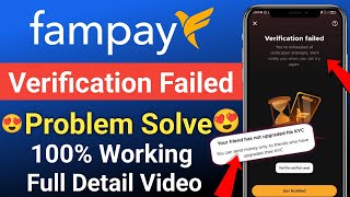 fampay verification failed problem solvefampay your friend has not upgraded his Kyc problem fix [upl. by Javler]