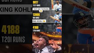 Virat Kohli test ODI and T20is runipl trending csk shortsfeed shorts shortvideo viralstar [upl. by Imoin180]