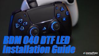 How to Install eXtremeRate DTF LED Kit on PS5 Controller BDM040 Model [upl. by Krein]