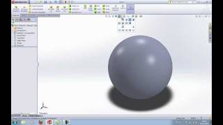 SOLIDWORKS TUTORIAL Learn how to make a ball  sphere in SolidWorks parts included [upl. by Ainoda]