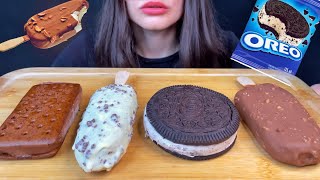 ASMR CHOCOLATE ICE CREAMS  MAGNUM  OREO MUKBANG No Talking EATING SOUNDS [upl. by Nnyladnarb]