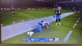 Treylon Burks Scary Injury on Thursday Night Football Titans Steelers TENvsPIT TNF [upl. by Lyons]