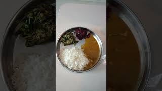 Today afternoon healthy bassaru and rice and beetroot curry food health shorts [upl. by Rema]